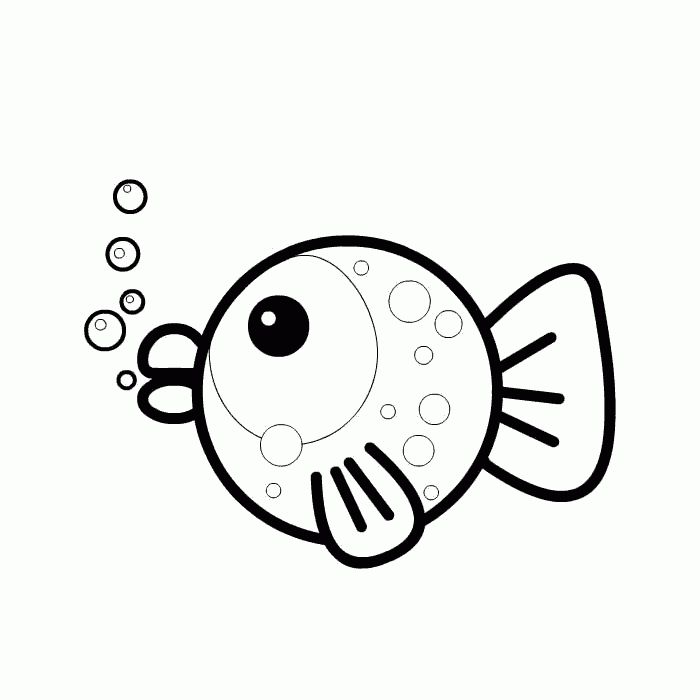  Galería de imágenes  Dibujos infantiles de peces para colorear