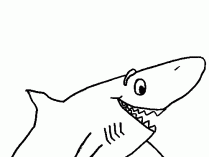 Dibujos infantiles de tiburones para pintar