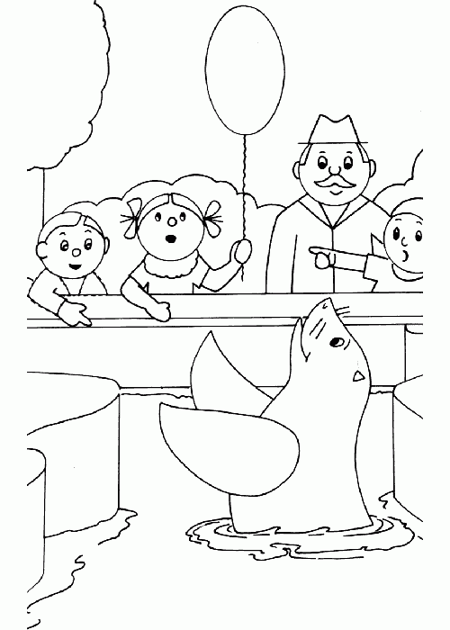 Dibujos infantiles de focas