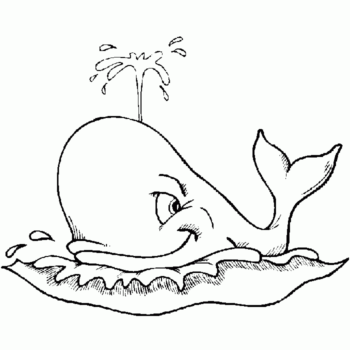 Dibujos infantiles para pintar de ballenas
